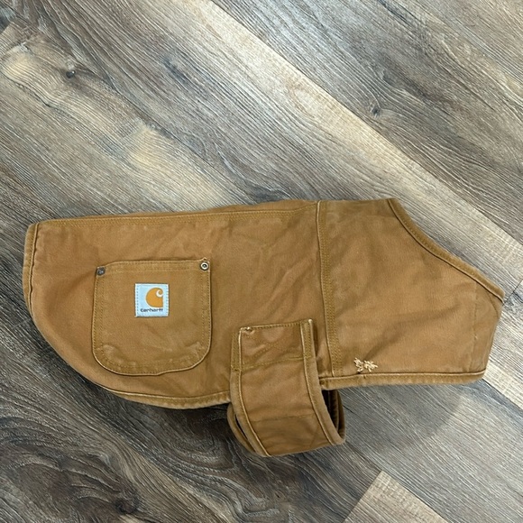 CARHARTT -- BROWN - SIZE MEDIUM - DUCK INSULATED DOG CHORE COAT JACKET Velcro - Picture 1 of 12